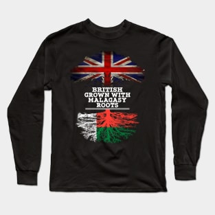 British Grown With Malagasy Roots - Gift for Malagasy With Roots From Madagascar Long Sleeve T-Shirt